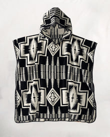  Pendleton Adult Jacquard Hooded Towel Harding Black