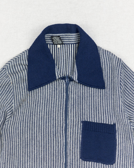Striped Zip Cardigan (M)