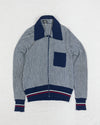 Striped Zip Cardigan (M)