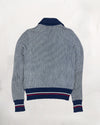 Striped Zip Cardigan (M)