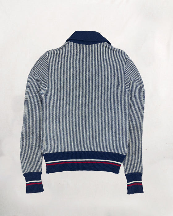 Striped Zip Cardigan (M)