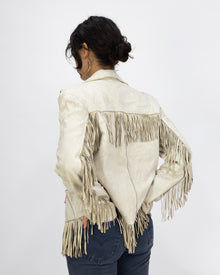  White Leather Western Jacket (S)