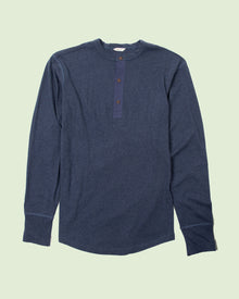  1927 Henley Long Sleeve Indigo Melange