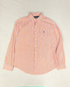 Polo Ralph Lauren Orange and Blue Striped Shirt (L)