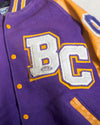 BC Purple and Yellow Varsity Jacket (XXL)