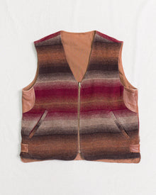  Eddie Bauers Reversible Striped Wool Vest (XL)