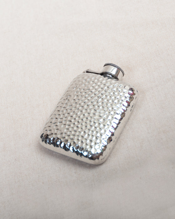 Pewter Flask Hammered