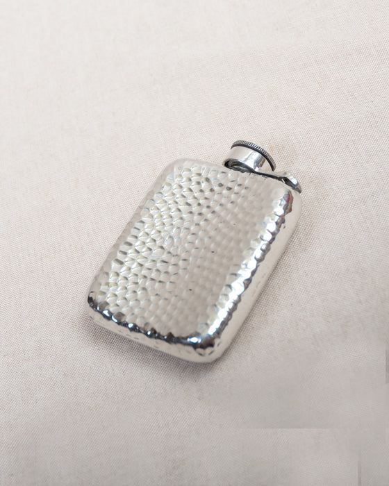 Pewter Flask Hammered