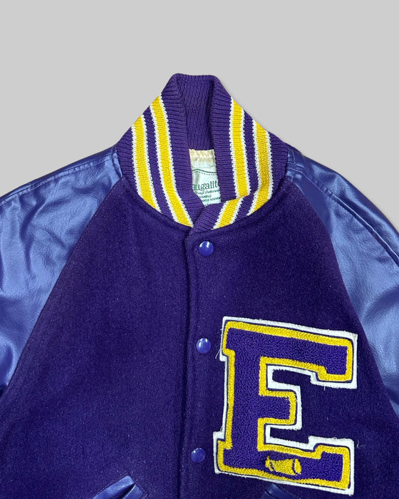 Purple 'E' Varsity Jacket (M)