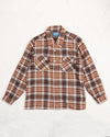 Pendleton Flannel Shirt Brown and Blue Check (M)