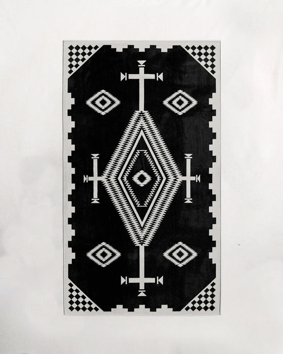 Pendleton Oversized Spa Towel Los Ojos Black