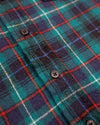 Woolrich Flannel Shirt Blue and Green (XL)